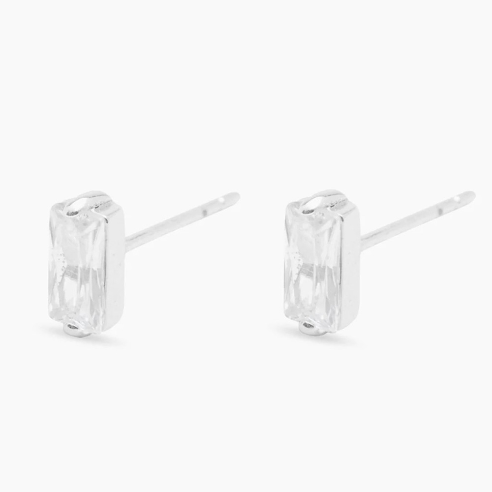 Gorjana Amara Solitaire Stud Earrings NWT